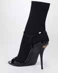 Balenciaga Balenciaga Avenue Sock black sandal in patent leather and mesh