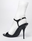 Balenciaga Balenciaga Avenue Sock black sandal in patent leather and mesh