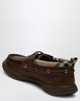 Burberry Burberry Brown Loafers with Check Trim