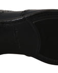 Dolce & Gabbana Elegant Blue Leather Wingtip Derby Shoes