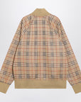 Burberry Burberry Beige sweatshirt with Check motif in jacquard