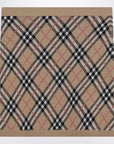 Burberry Burberry Wool and mohair blend check mini skirt