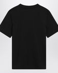 Burberry Burberry Black T-shirt with Equestrian Knight Design