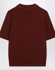 Burberry Burberry Bordeaux wool polo shirt