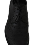Dolce & Gabbana Elegant Bordeaux Wingtip Derby Dress Shoes