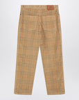 Burberry Burberry Sand-coloured check corduroy trousers