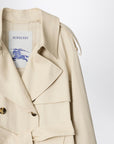 Burberry Burberry Light beige cotton Fitzrovia trench coat