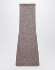 Balenciaga Balenciaga Light brown/silver maxi skirt with sequins