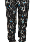 Dolce & Gabbana Elegant Silk Lounge Pants with Unique Print