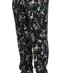 Dolce & Gabbana Elegant Silk Lounge Pants with Unique Print