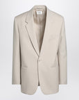 Saint Laurent Saint Laurent Light beige single-breasted wool jacket