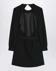 Saint Laurent Saint Laurent Black mini dress with belt