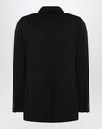 Saint Laurent Saint Laurent Black grain de poudre tuxedo jacket