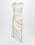 Alexander Mcqueen Alexander McQueen Ivory asymmetrical draped dress