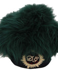 Dolce & Gabbana Elegant Emerald Cashmere Cloche Cap