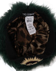 Dolce & Gabbana Elegant Emerald Cashmere Cloche Cap