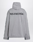 Balenciaga Balenciaga Denim and fleece cotton jacket with logo