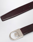 Saint Laurent Saint Laurent Reversible belt in black/burgundy leather