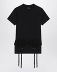 Balenciaga Balenciaga Black jersey stretch lingerie T-shirt