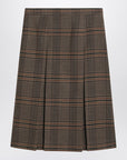 Saint Laurent Saint Laurent Prince of Wales wool midi skirt