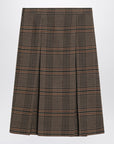 Saint Laurent Saint Laurent Prince of Wales wool midi skirt