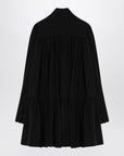 Saint Laurent Saint Laurent Black lavallière dress in silk