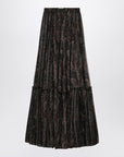 Saint Laurent Saint Laurent Ruffled skirt with Paisley print