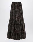 Saint Laurent Saint Laurent Ruffled skirt with Paisley print