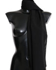 Dolce & Gabbana Elegant Black Wool Blend Scarf