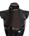 Dolce & Gabbana Elegant Silk Scarf Wrap in Luxe Brown