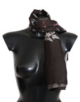 Dolce & Gabbana Elegant Silk Scarf Wrap in Luxe Brown