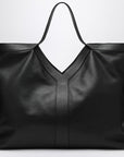 Saint Laurent Saint Laurent Maxi Y tote bag black pebbled leather