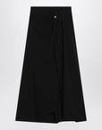 Balenciaga Balenciaga Draped black skirt in crêpe