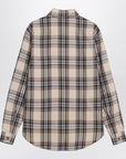 Saint Laurent Saint Laurent Cassandre lavallière shirt in tartan cotton