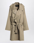 Balenciaga Balenciaga Beige double-breasted cotton trench coat