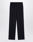 Saint Laurent Saint Laurent High-waisted blue wool pants