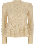 Alexander McQueen Alexander McQueen Peplum Cable Sweater