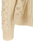 Alexander McQueen Alexander McQueen Peplum Cable Sweater