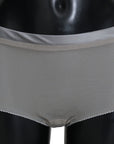 Dolce & Gabbana Shimmering Silver Stretch Cotton Underwear