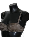 Dolce & Gabbana Elegant Brown Stretch Bra Womens Underwear