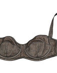 Dolce & Gabbana Elegant Brown Stretch Bra Womens Underwear