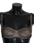 Dolce & Gabbana Elegant Brown Stretch Bra Womens Underwear