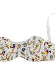 Dolce & Gabbana Elegant White Sailor Print Stretch Bra