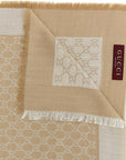 Gucci Gucci Wool And Silk Shawl Gg