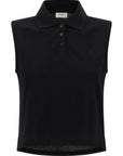 Saint Laurent Saint Laurent Cassandre Embroidered Polo Shirt
