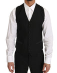 Dolce & Gabbana Sleek Black Slim Fit Formal Vest