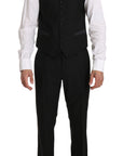 Dolce & Gabbana Sleek Black Slim Fit Formal Vest