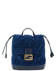 Fendi Fendi Ff Flocked Denim Backpack