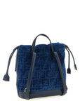 Fendi Fendi Ff Flocked Denim Backpack
