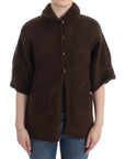 Cavalli Elegant Short Sleeved Brown Cardigan